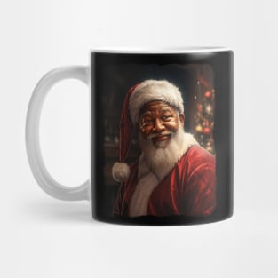 Black Santa realistic Mug